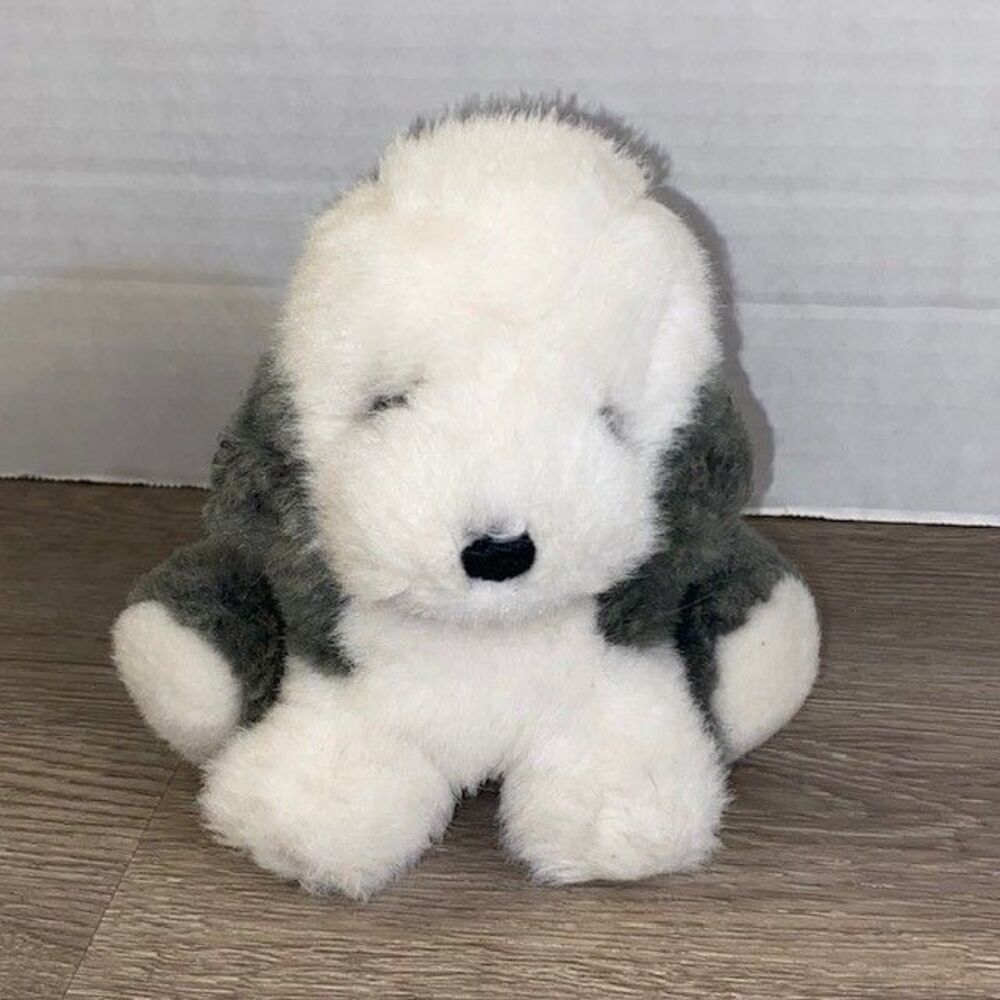 Vintage Trudi Giocattoli Stuffed Animal Dog Italy Sheepdog Plush 6"